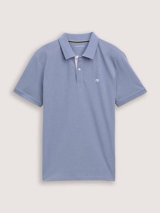Basic Polo Μπλούζα Κοντομάνικη Steel Blue