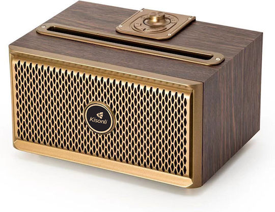 Kisonli G1 Bluetooth Speaker 20W with Radio and Battery Life up to 5 hours coffee