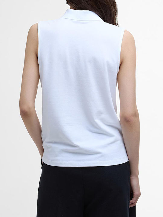 Barbour Polo White