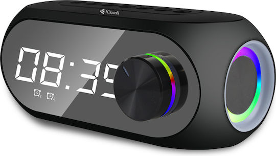 Kisonli LP-2S Bluetooth Speaker 5W with Radio and Battery Life up to 5 hours Black