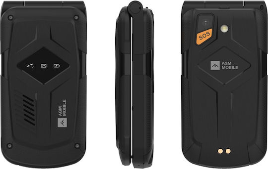 AGM M10 Dual SIM Κινητό με Μεγάλα Κουμπιά Μαύρο
