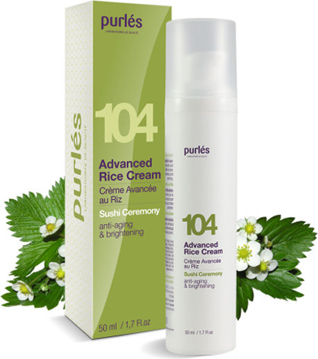 Purlés 104 Advanced Orez Light Cremă de Față Hidratare și Reconstrucție împotriva Acnee cu Orez și Vitamina E 50ml