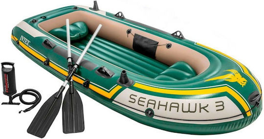 Intex Inflatable Boat 3 People Green with Oars & Pump 295x137cm
