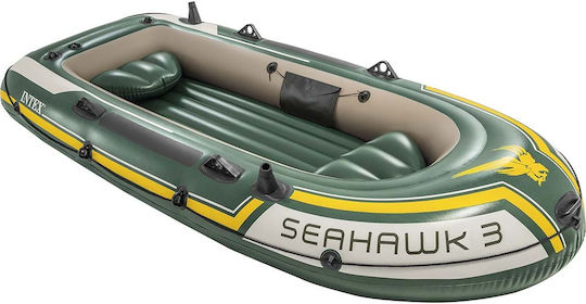 Intex Inflatable Boat 3 People Green with Oars & Pump 295x137cm
