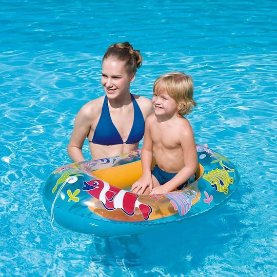 Bestway Children's Inflatable Boat Light Blue 112x71cm