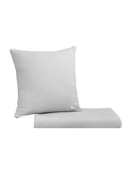 Madi Luxor Ριχτάρι Πολυθρόνας 170x180εκ. Grey 21698-00