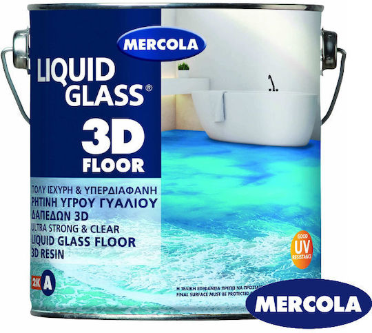Mercola Liquid Glass 3D Floor Ρητίνη Δύο Συστατικών 3kg