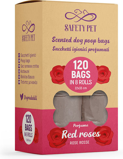 Safety Pet Scented Кучешки Изпражнения Сакове Червени 120бр