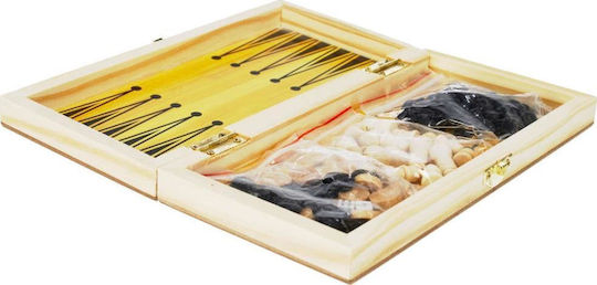 Mega Creative Holz-Spielsteine für Backgammon 7.62cm