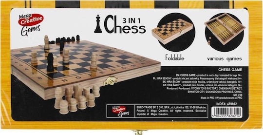 Mega Creative Holz-Spielsteine für Backgammon 7.62cm