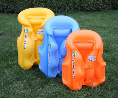 Kinder-Schwimmweste Aufblasbar Orange