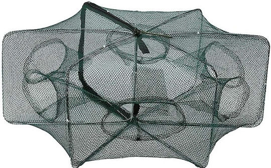 Foldable Fish Trap with 6 Entries Diameter 80cm M80cm