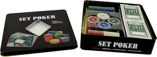 Due esse Set 100 Fise de Poker Numărate cu Pachet de Carti