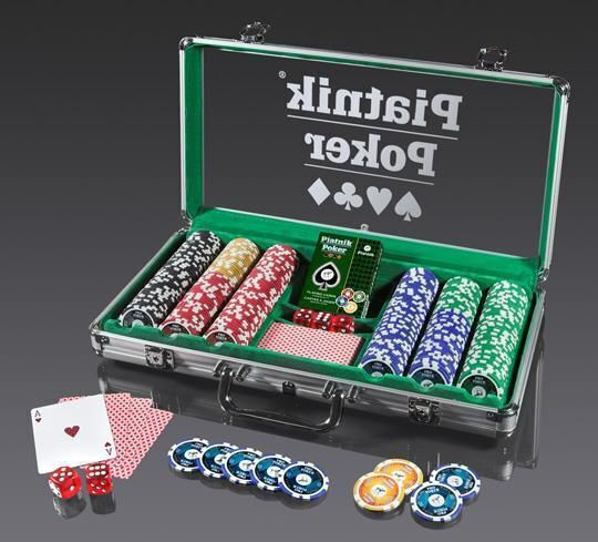 Piatnik Poker Set 300 High Gloss Chips Set 300 Poker Chips 40mm / 14gr in Suitcase