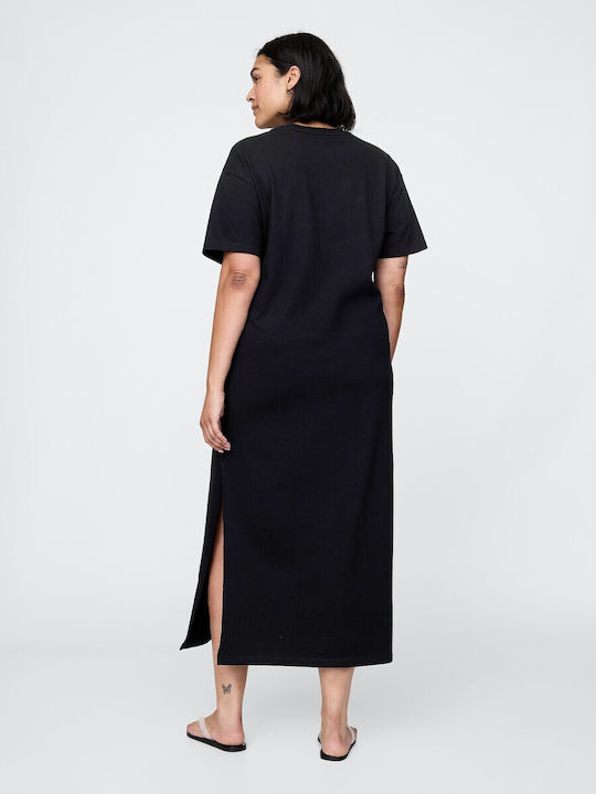 Sommer Midi Damenkleid Gestrickt True Black