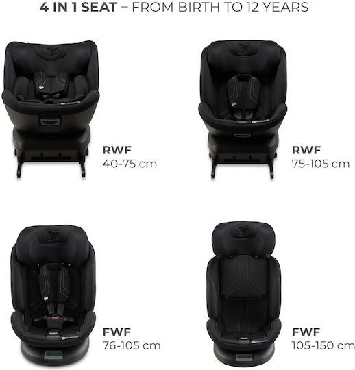 Kinderkraft Xpedition 3 Autositz i-Size mit Isofix Black