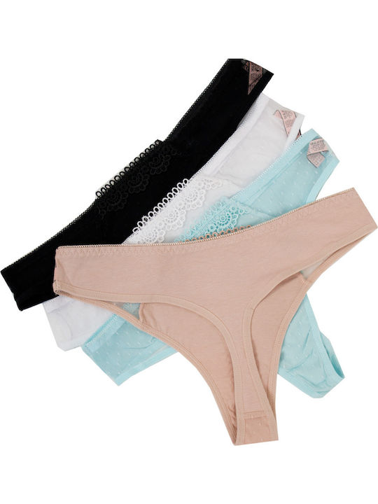 Γυναικεία String MultiPack Multicolour