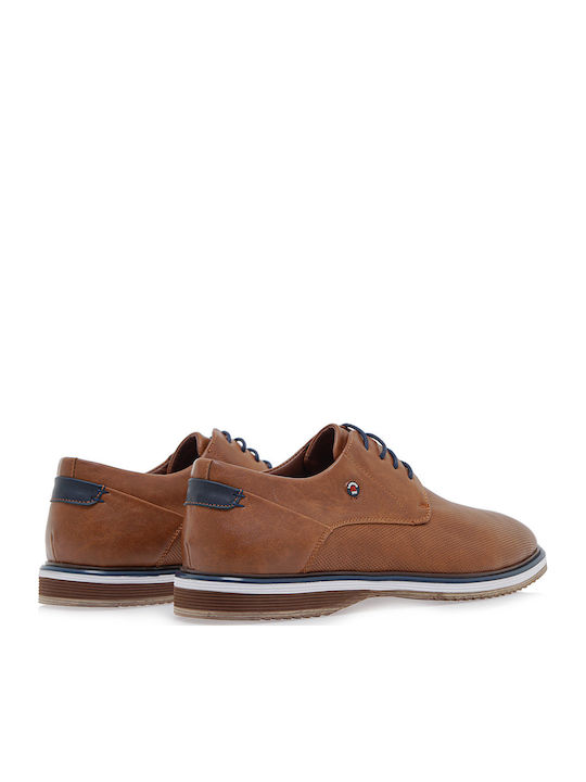 Men's Synthetic Leather Casual Shoes Tabac Brown