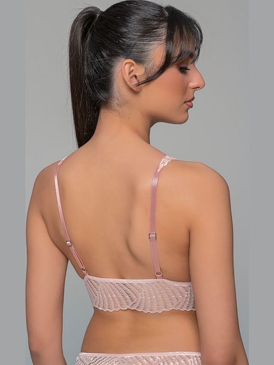Milena by Paris Women's Bralette Bra Baby Pink