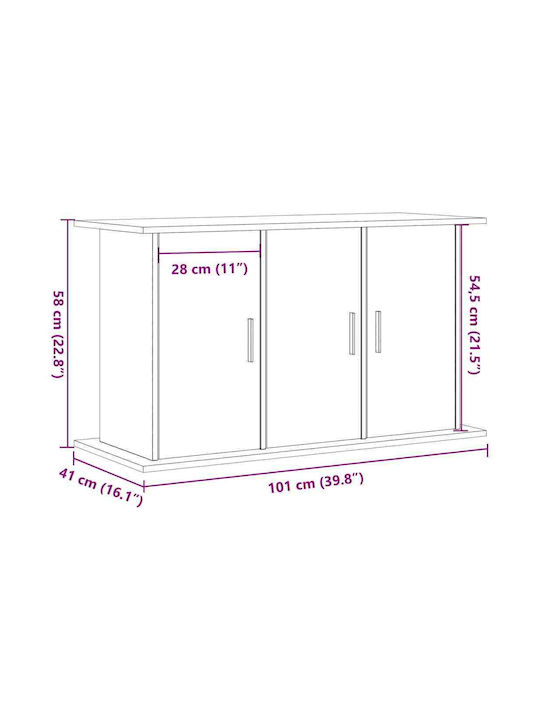 vidaXL База за аквариум Aquarium Stand
