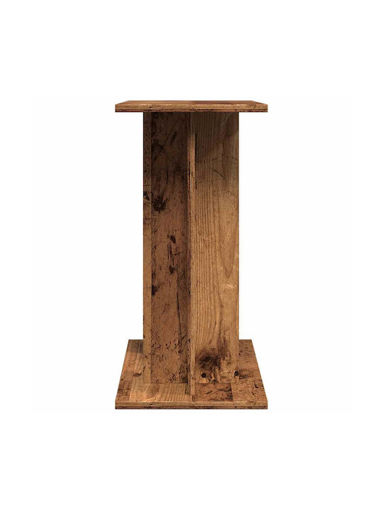 Vidaxl Aquarium Stand Old Wood Look 60x30x60 cm Processed Wood Brown