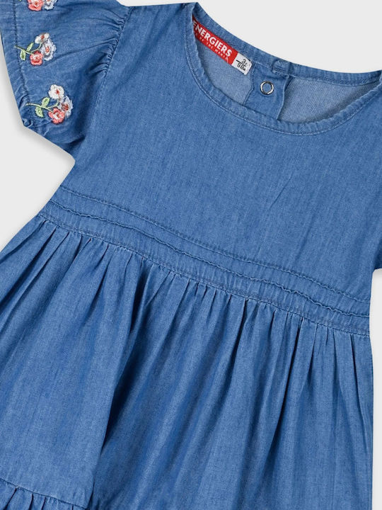 Rochie pentru Copii Mâneca scurta Denim Blue