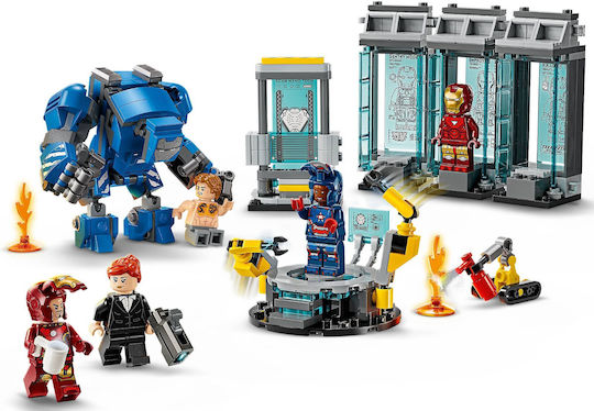 LEGO Marvel Iron Man's Laboratory - Hall of Armor for Ages 8+ 384 Pieces