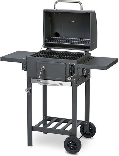 Berdsen Stainless steel Charcoal Grill with Lid and Thermometer