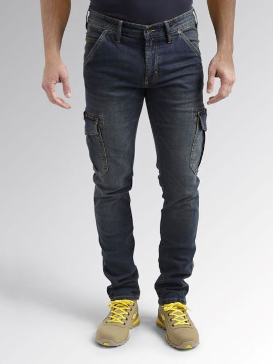 Utility Diadora Cargo Stone Arbeitshosen Jeans Blau Utility Diadora Cargo Stone Arbeitshosen Jeans Blau