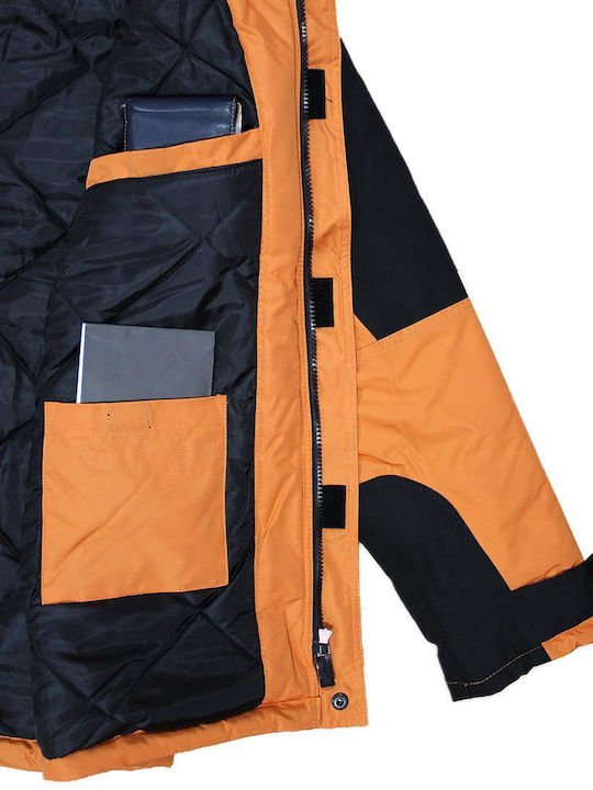 Il Mondo Work Jacket Reflective Cold with Hood Orange