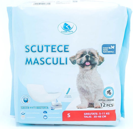 Clean Pets Servețele Igienice de Înlocuire pentru Câini 12 Bucăți