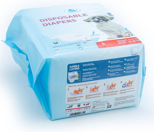 Clean Pets Schimb de scutece pentru câini 12buc