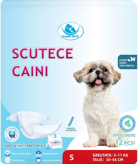 Clean Pets Schimb de scutece pentru câini 12buc