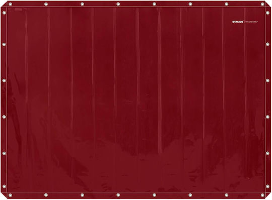 Welding Protective Screen Curtain 239 X 175 Cm Red