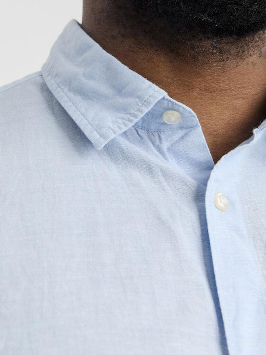 Short-sleeved Shirt Chambray Blue