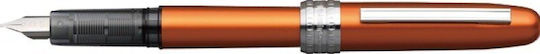 Platinum Writing Pen Medium Orange made of Aluminum with Blue Ink