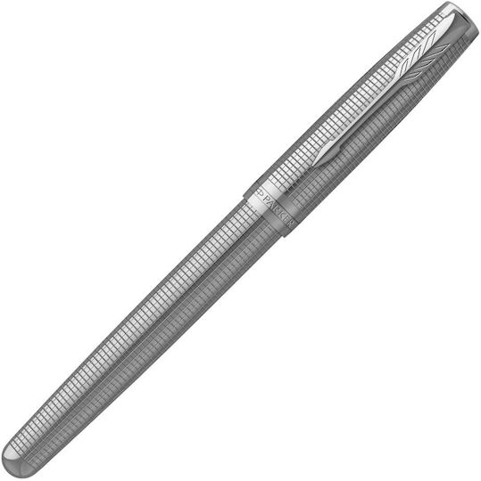 Parker Stilou Fine Argintiu Cu Cerneală Neagră