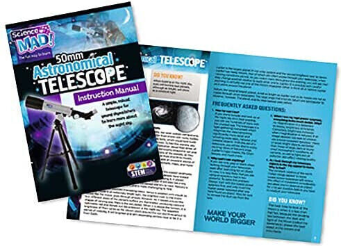 Discovery Science Mad Astronomical Telescope STEM Teleskop für 6+ Jahre Jahre