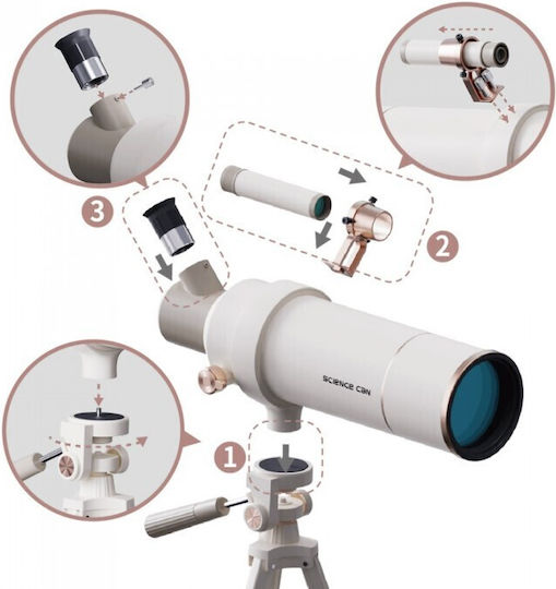 Desyllas STEM Telescop pentru 8+ ani Ani