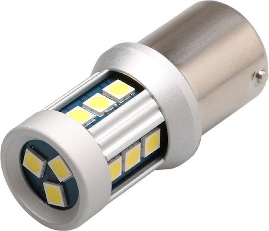 Heleco Λάμπες Αυτοκινήτου BA15S Canbus LED 6000K Ψυχρό Λευκό 12V 5W 2τμχ