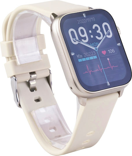 Vivax Life FIT3 Aluminiu Smartwatch (Bej)