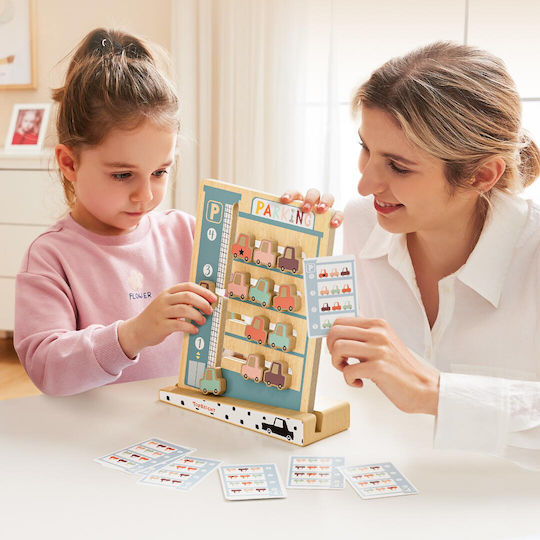 Top Bright Logic Game - Car Parking Εκπαιδευτικό Παιχνίδι Γνώσεων από Ξύλο για 3+ Ετών