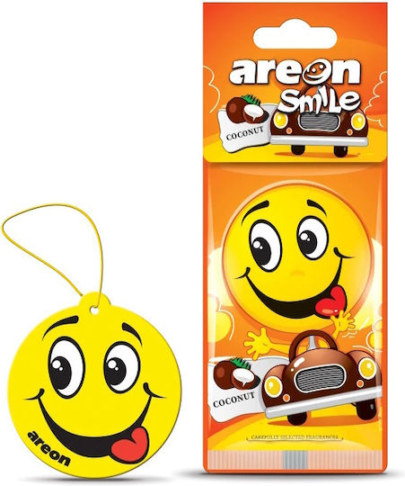 Areon Ароматизираща карта Окачен за кола Smile Dry Кокос 1бр ASD20