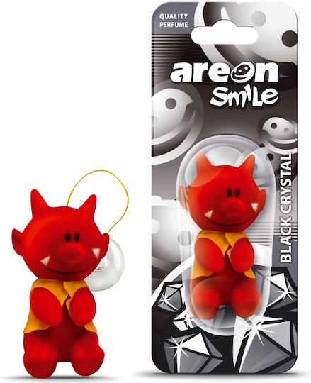 Areon Car Air Freshener Pendant Smile Black Crystal