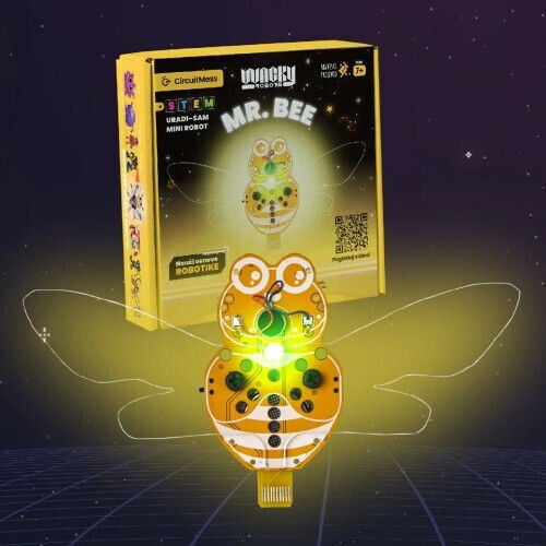 CircuitMess Diy Mini Robots Mr Bee STEM Joc Educațional Robotică pentru 7+ ani Ani
