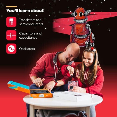CircuitMess Diy Mini Robots Capacitron STEM Εκπαιδευτικό Παιχνίδι Ρομποτικής για 7+ Ετών