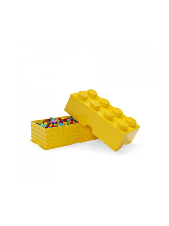 LEGO Children's Storage Box made of Plastic 8-Stud Yellow 50x25x17cm 1pcs