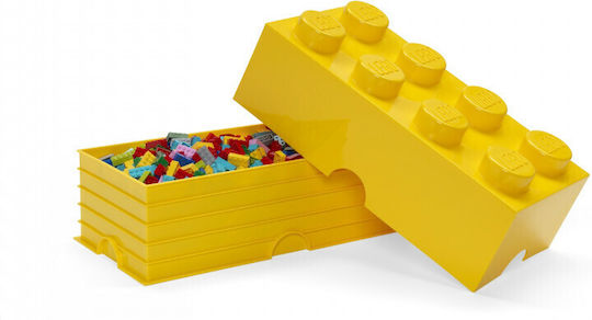 LEGO Children's Storage Box made of Plastic 8-Stud Yellow 50x25x17cm 1pcs