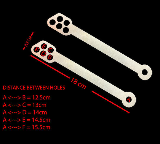 Yamaha Lowering Links Μοτοσυκλέτας Yamaha XT660Z Tenere in Silver Color 515300