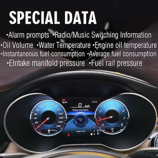 Carmedia Öldruck Für das Auto zur Montage auf Dashboard